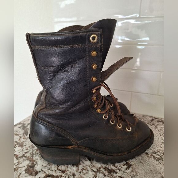 Hathorn Brown western lase-to- Toe Boots size men 7D women's 9.5 - Picture 1 of 9